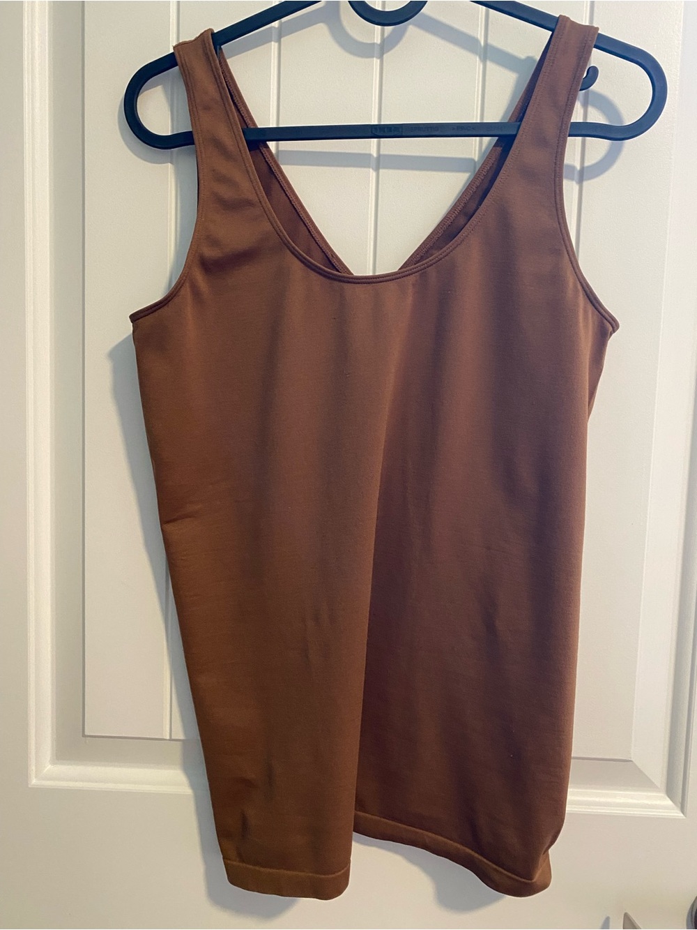 Classic Scoop Neck Tank Top - Brown